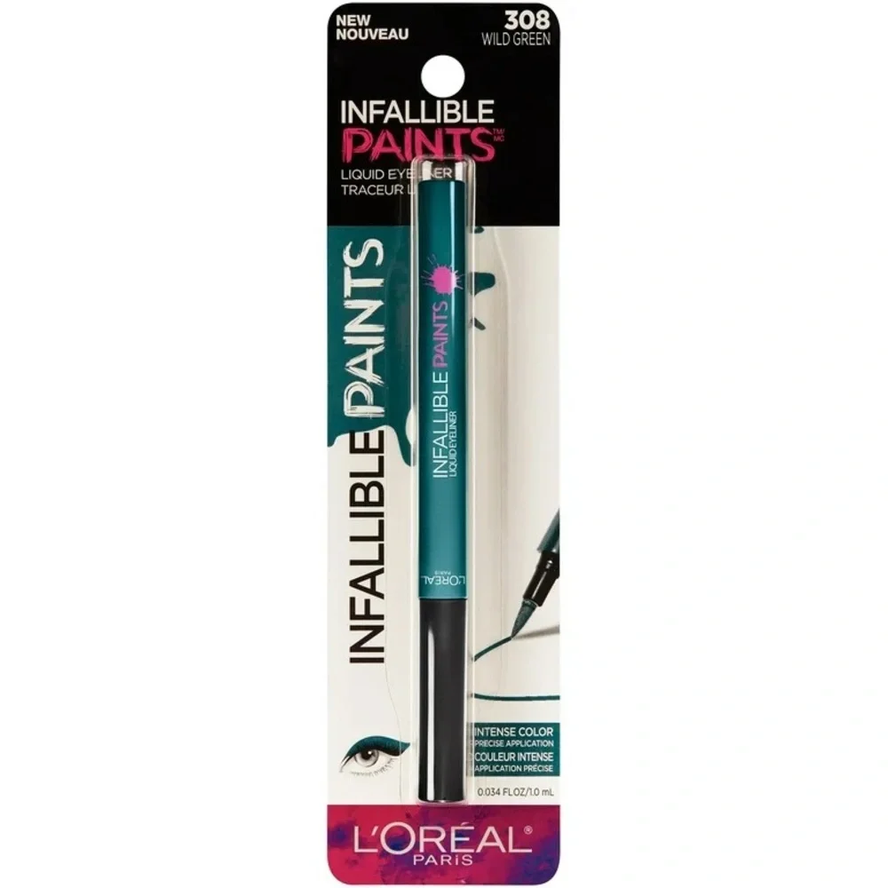 L’Oreal Infallible Paints Waterproof Liquid Eyeliner 308 Wild Green New